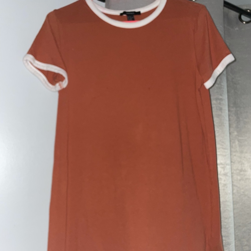 Burnt orange t shirt dress